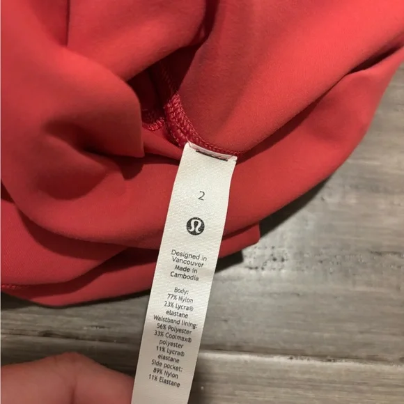 LULULEMON Wunder Train High-Rise Tight with Pockets 25" Vintage Rose Leggings 2 - Picture 9 of 12